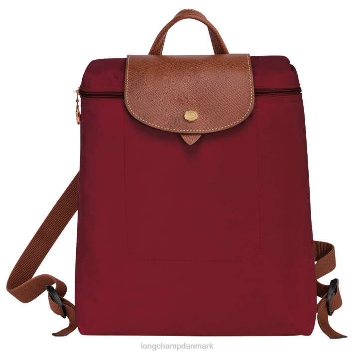 Longchamp Kvinder le pliage original rygsæk ZJNL443 poser rød