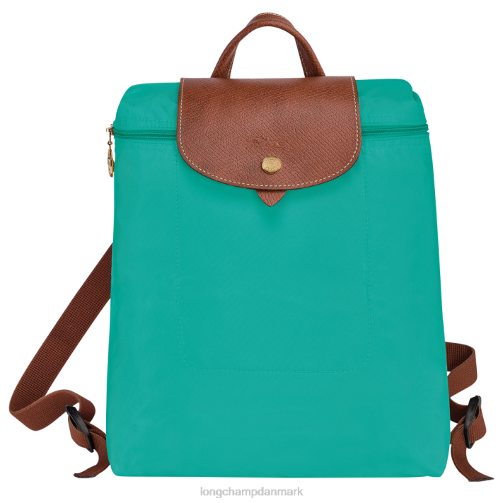 Longchamp Kvinder le pliage original rygsæk ZJNL445 poser turkis